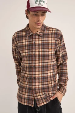 Albert Check LS Shirt Almond
