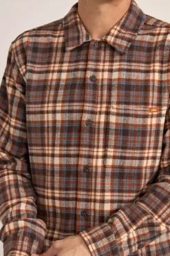 Albert Check LS Shirt Almond