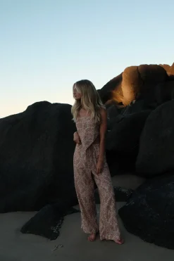 Amelia Scarf Top Rose