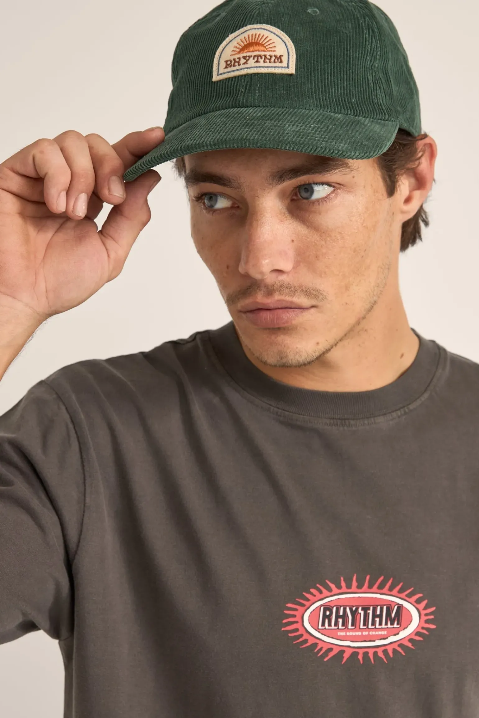 Awake Cord Cap Vintage Green