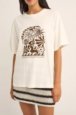 Bloom Studio Oversized T-Shirt Vintage White