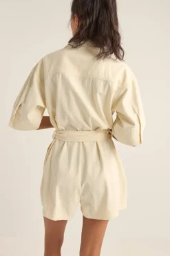 Boiler Playsuit Cream