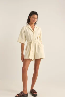 Boiler Playsuit Cream