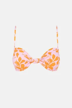 Bora Bora Knotted Bandeau Top Pink