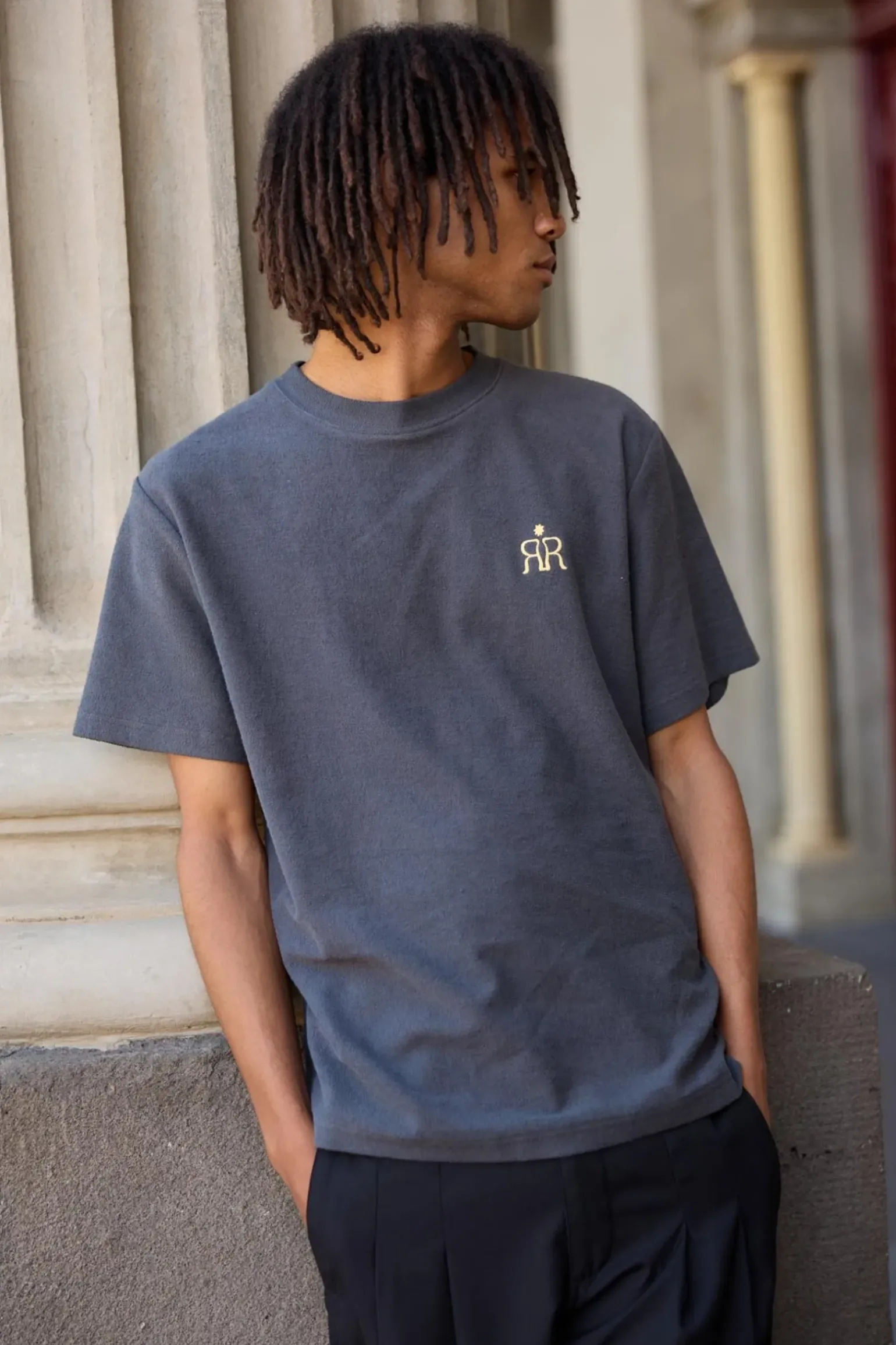 Breakers Terry Vintage Ss T-Shirt Stone Blue