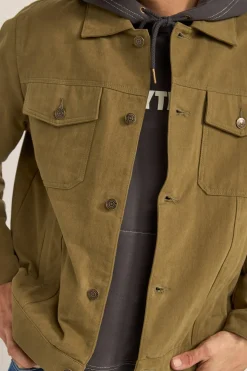 Brushed Twill Trucker Olive