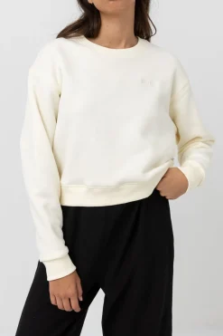 Classic Crew Neck Fleece Antique White
