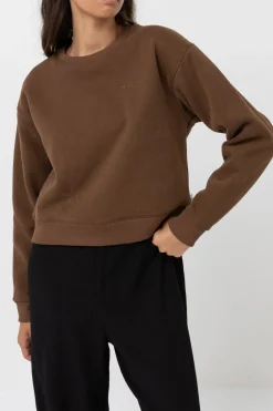 Classic Crew Neck Fleece Chocolate