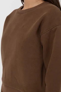 Classic Crew Neck Fleece Chocolate