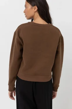 Classic Crew Neck Fleece Chocolate