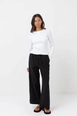 Classic Drawstring Pant Black