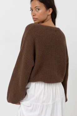 Classic Knit Jumper Chocolate