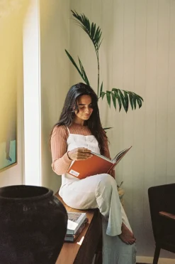 Classic Knit Long Sleeve Top Cinnamon