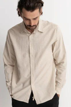 Classic Linen Ls Shirt Sand