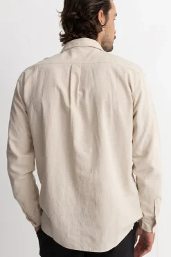 Classic Linen Ls Shirt Sand