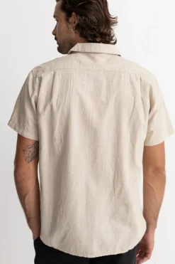 Classic Linen Ss Shirt Sand