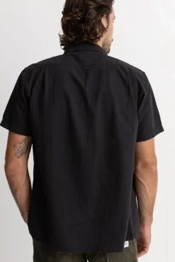 Classic Linen Ss Shirt Vintage Black