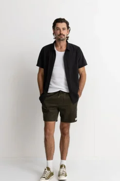 Classic Linen Ss Shirt Vintage Black