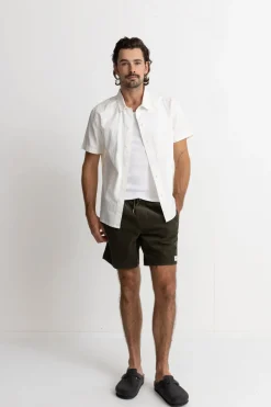Classic Linen Ss Shirt White