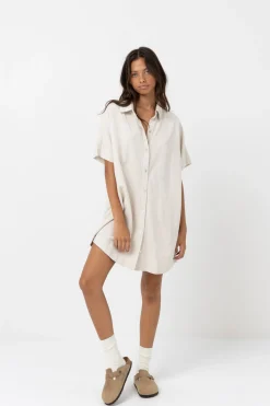 Classic Shirt Dress Oat