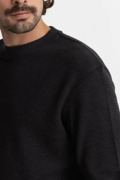 Classic Waffle Knit Vintage Black