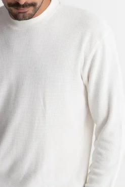 Classic Waffle Knit Vintage White