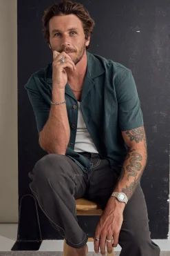 Contrast Stitch Carpenter Pant Black