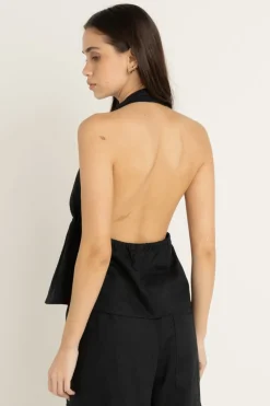 Cove Halter Top Black