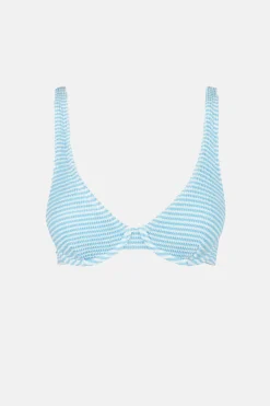 Cove Stripe Underwire Top Blue