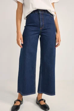 Demi High Loose Denim Jeans Indigo