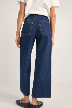 Demi High Loose Denim Jeans Indigo