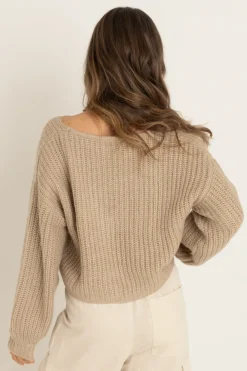 Eadie Oversized Knit Cardigan Cream