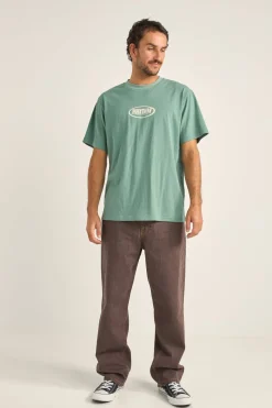 Elliptic Printed Vintage Ss T-Shirt Vintage Green