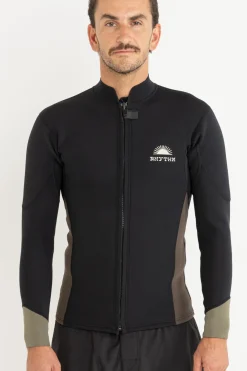 Essential Front Zip Jacket Black