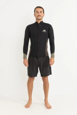 Essential Front Zip Jacket Black