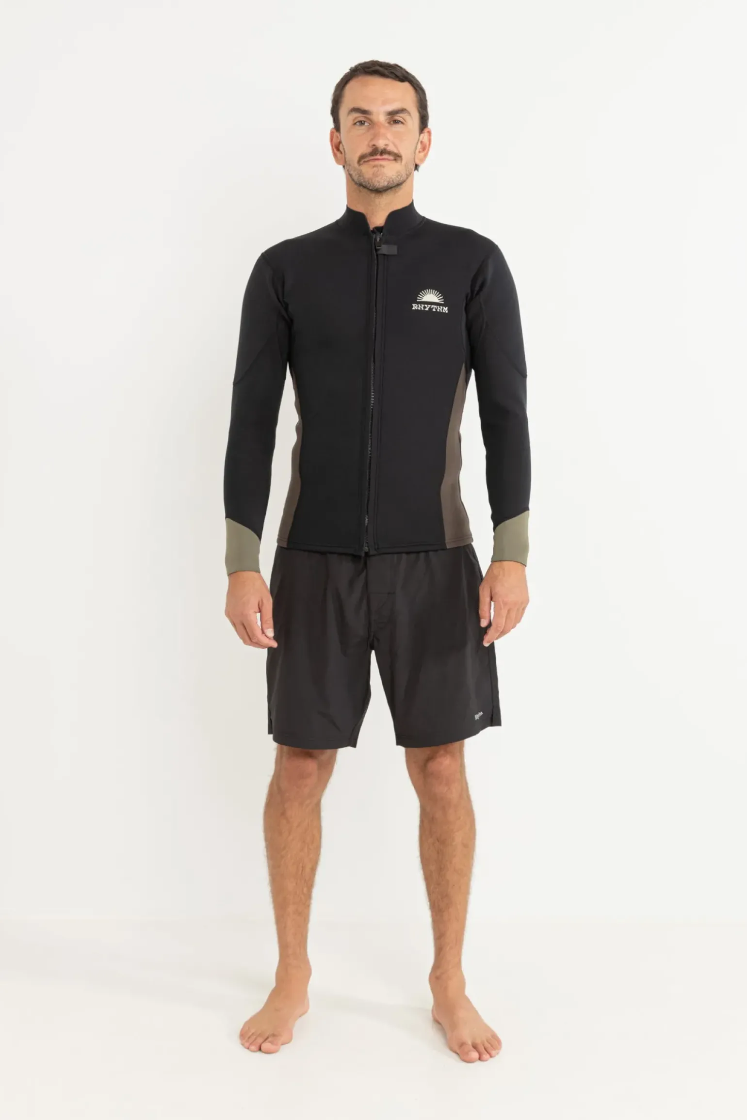 Essential Front Zip Jacket Black