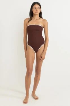 Essential Rib Contrast One Piece Cafe