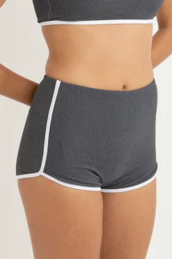 Essential Rib Contrast Surf Short Graphite