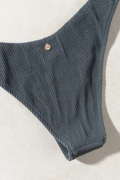 Essential Rib Hi Cut Pant Graphite