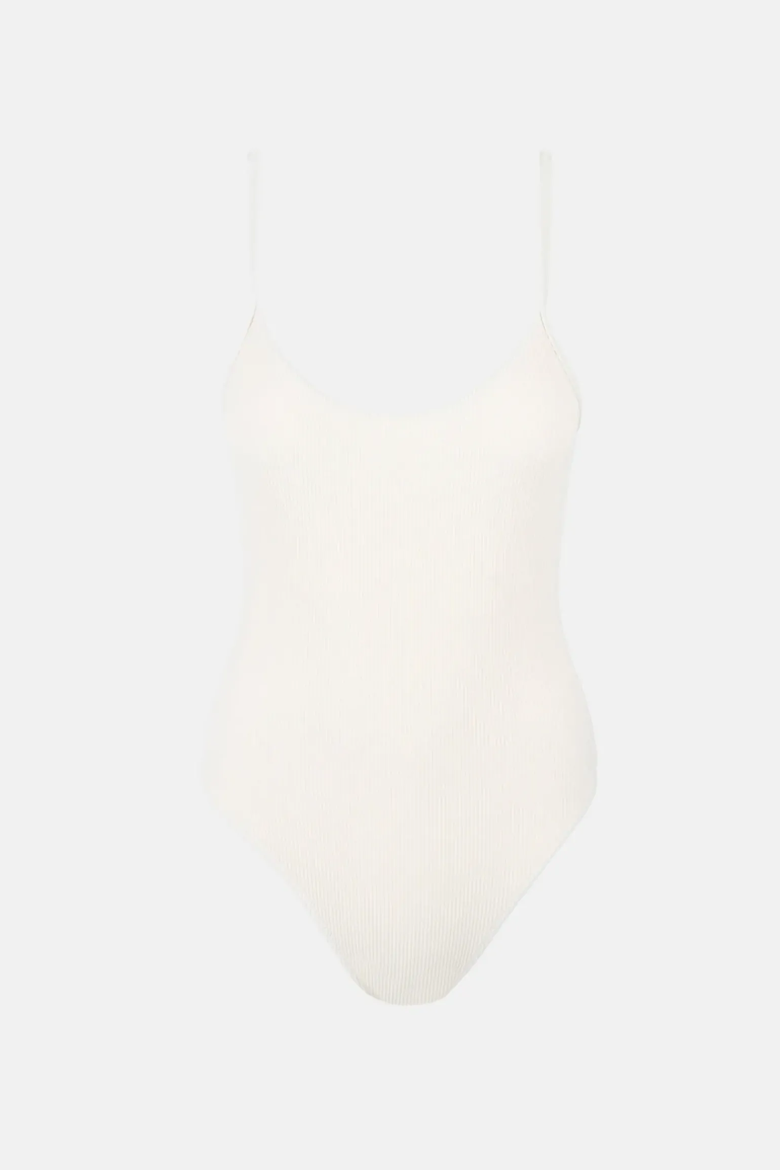 Essential Rib Minimal One Piece Creme