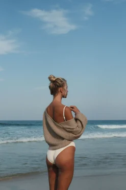 Essential Rib Minimal One Piece Creme