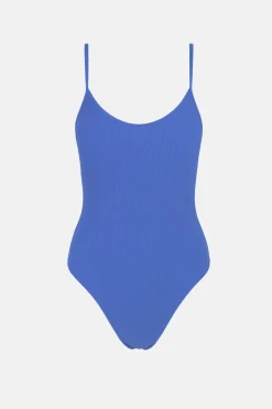 Essential Rib Minimal One Piece Cobalt