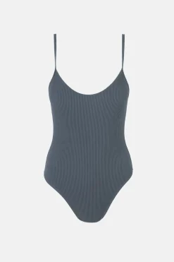 Essential Rib Minimal One Piece Graphite