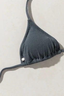 Essential Rib Slide Tri Top Graphite