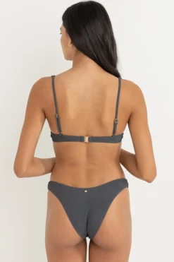 Essential Rib Underwire Top Graphite