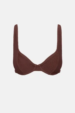 Essential Rib Underwire Top Cafe
