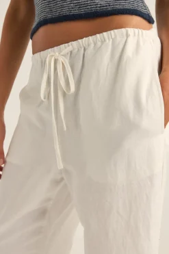 Frankie Elastic Pant White