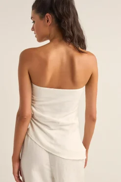 Frankie Strapless Top White