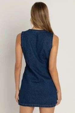 Gia Denim Dress Blue Wash