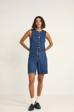 Gia Denim Vest Indigo